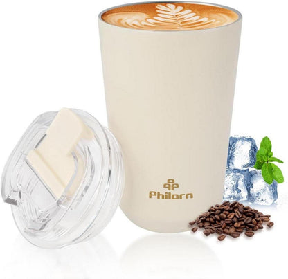 Thermobecher Kaffee to go Becher 13oz auslaufsicher Edelstahl Thermo