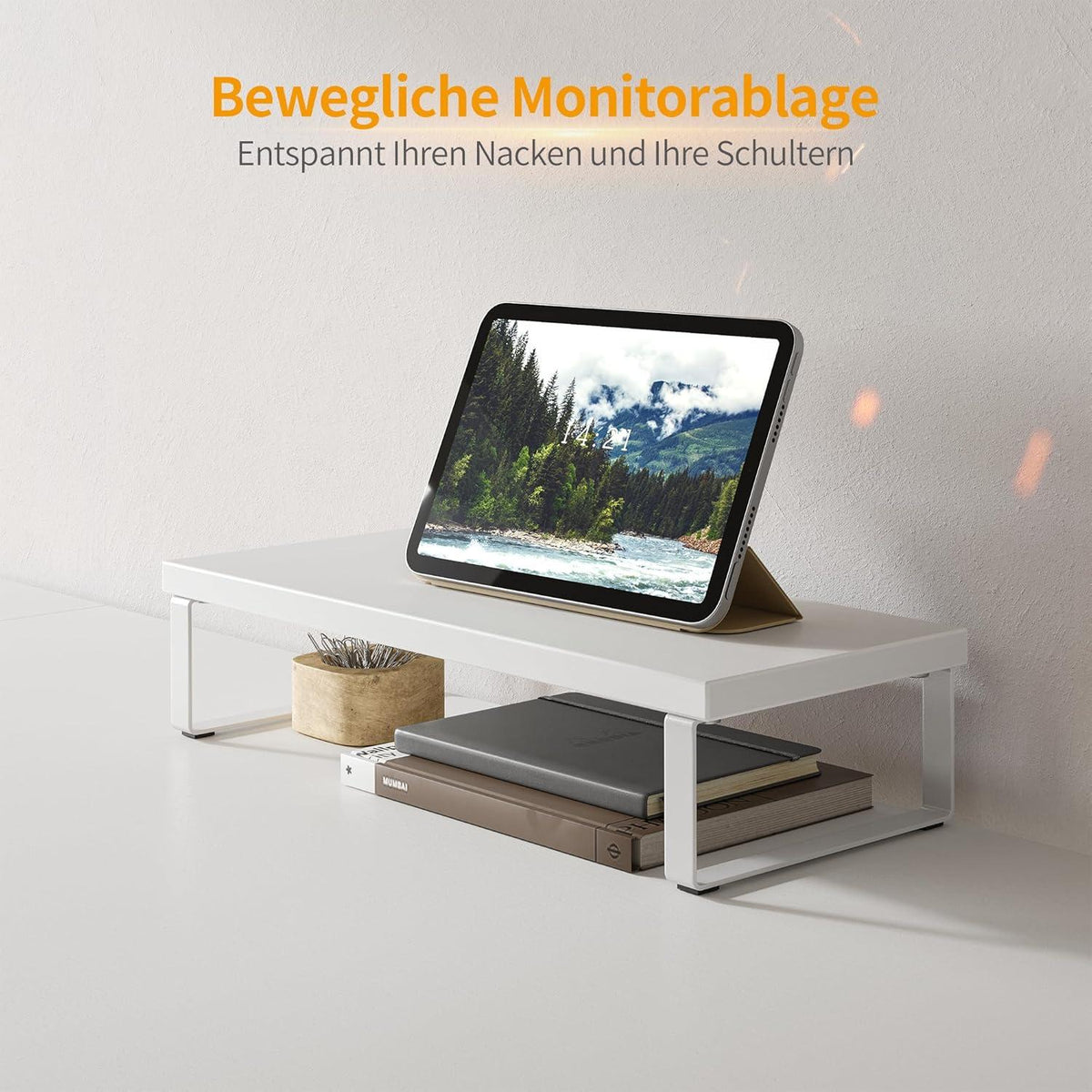 Eckschreibtisch Studie 150x120 cm Stabil L-Form Büro PC Ecktisch Monitorständer