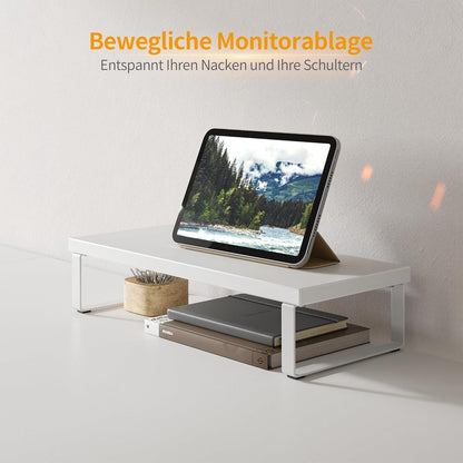 Eckschreibtisch Studie 150x120 cm Stabil L-Form Büro PC Ecktisch Monitorständer