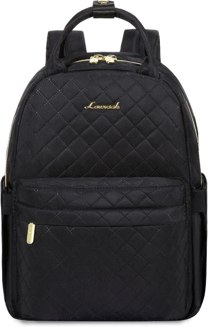 Kleiner Damen Rucksack Wasserdicht Mini Cityrucksack Schwarz