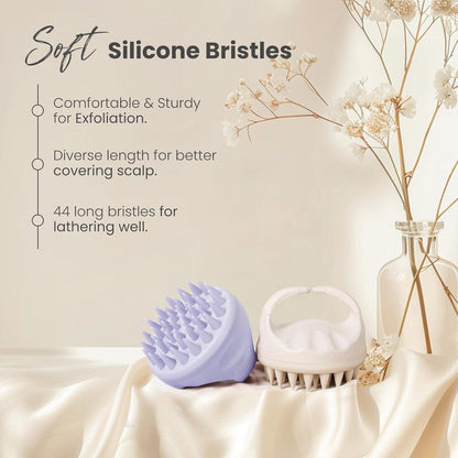 Kopfhaut Massagebürste Shampoo Bürste Silikon Scalp Massager - Rotuces