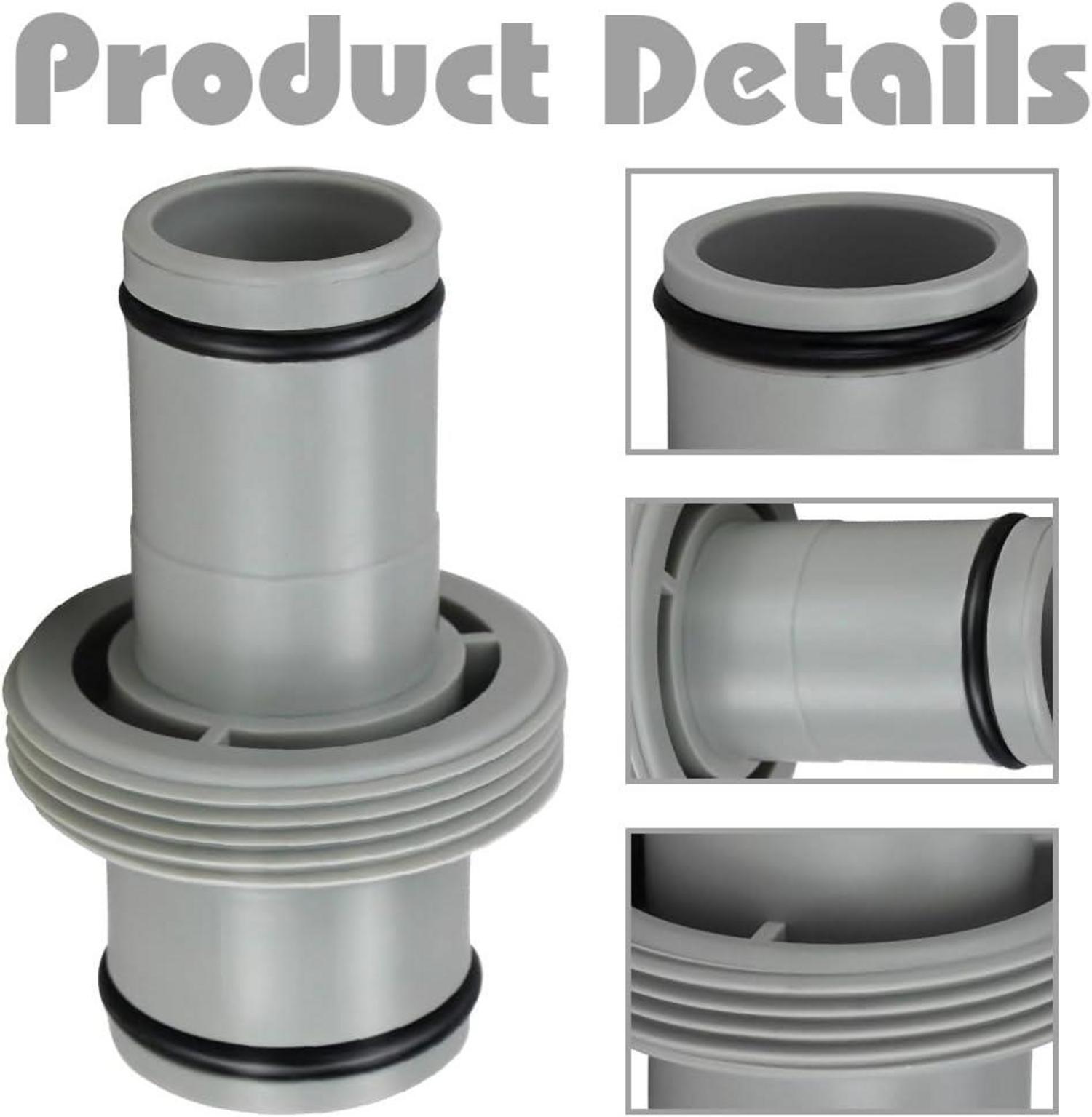 Poolschlauch Verbinder 38mm auf 32mm, Pool Schlauchverbinder 32mm auf