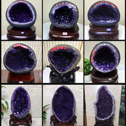 Natürlicher Amethyst Kristall Cluster (2,6 kg) – Schmuckstein für Meditation & Dekoration