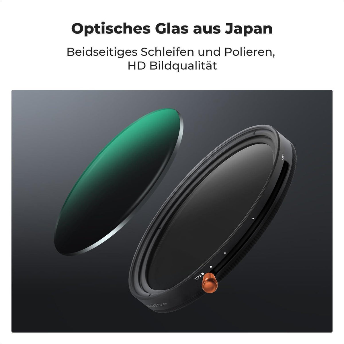 Variabler ND & Polfilter 2-in-1 für Kamera
