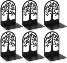 3 Paar Schwarz Metall Buchstütze Bücherhalter Bookends - 12x12x16,5 cm