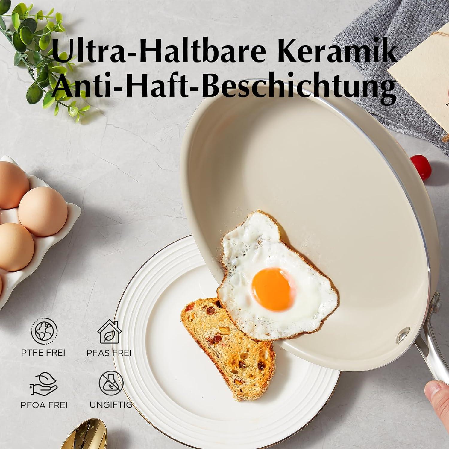 Redchef Pfanne Induktion 28cm Keramik Antihaft