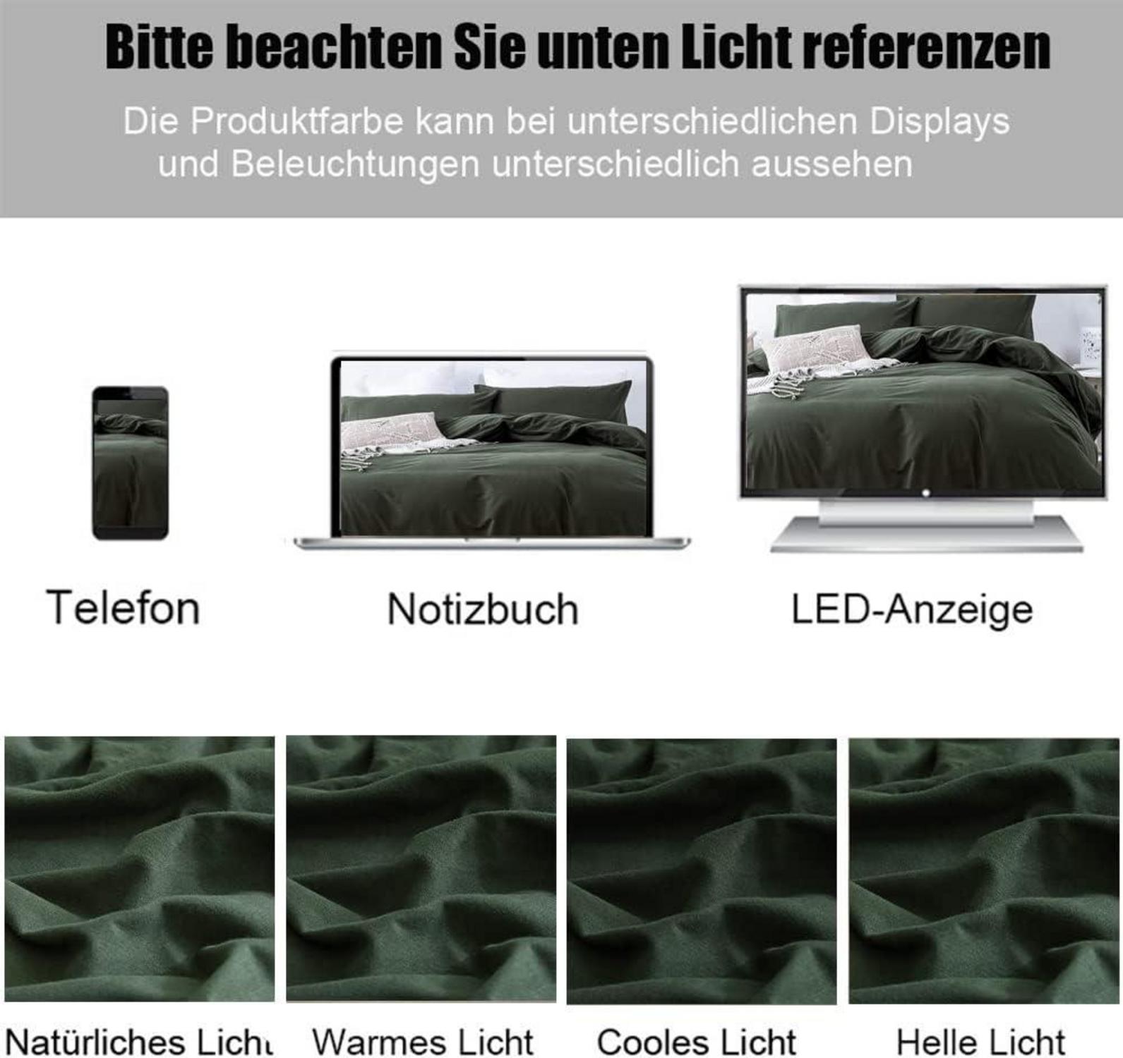 Soifox Kissenbezug 80x80 Olivergrün 2er Set Mikrofaser Reißverschluss
