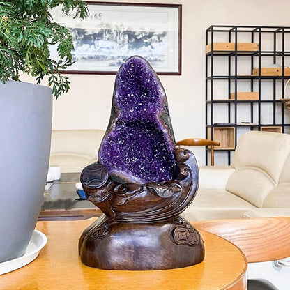 Amethyst Cluster Geode Aura Schutz Heilkristalle Lila Edelstein 18.7 lbs