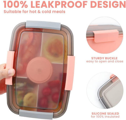 Bugucat Lunchbox Erwachsene 2000ML 2 Set Salatbox to Go