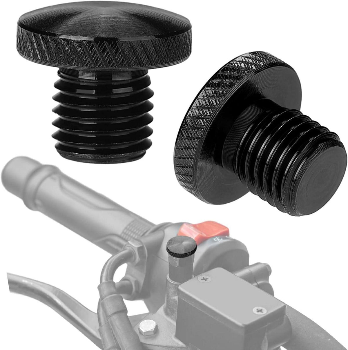 Motorrad Spiegel Blindstopfen M10 Aluminium Rückspiegel Schrauben