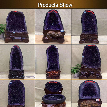 Amethystkristall Geode Heilstein Amathesis Cluster 8.38lbs