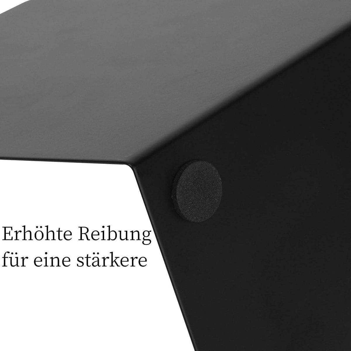 Metall-Buchstützen Schwarz Rutschfeste Gummiauflage 20cm * 14cm 6 Stück