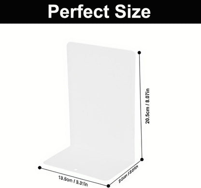Metall-Buchstützen 20cm*14cm Weiße mit rutschfesten