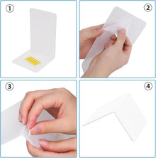Klarer Acryl Buchständer 2 Stück rutschfest Schreibtisch