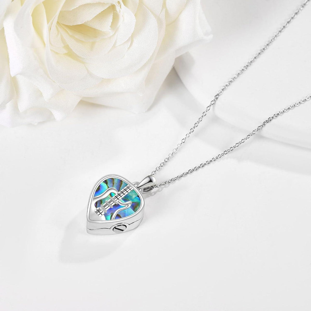 Gitarre Halskette Sterlingsilber Anhänger Musik Schmuck