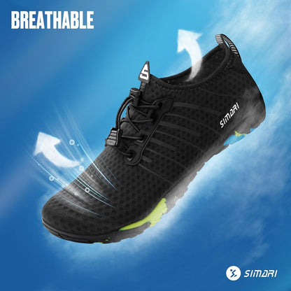 SIMARI Wasserschuhe Damen Herren schnelltrocknend Yoga Schwimmen Tauchen Gr. 208