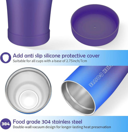 Tumbler 850 ml isolierte Kaffeetasse mit Deckel Strohhalm