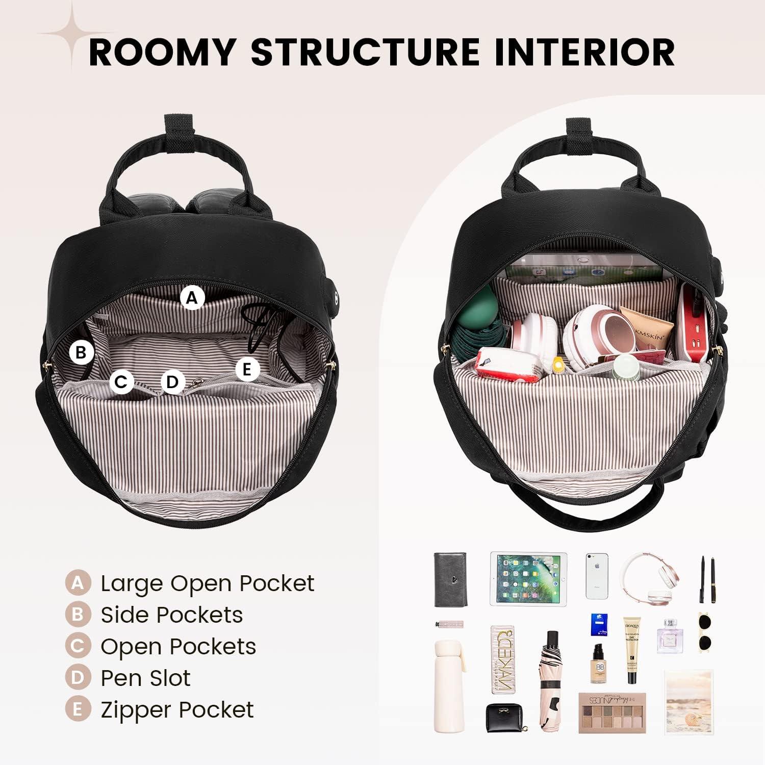 ZOLL Rucksack Damen Klein Wasserdicht 2 in 1 Mini Daypack Backpack