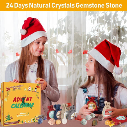 Adventskalender 2026 für Kinder Kristalle 24 Tage