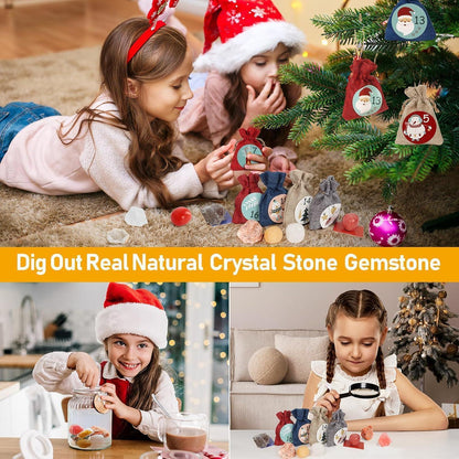 Adventskalender 2026 für Kinder Kristalle 24 Tage