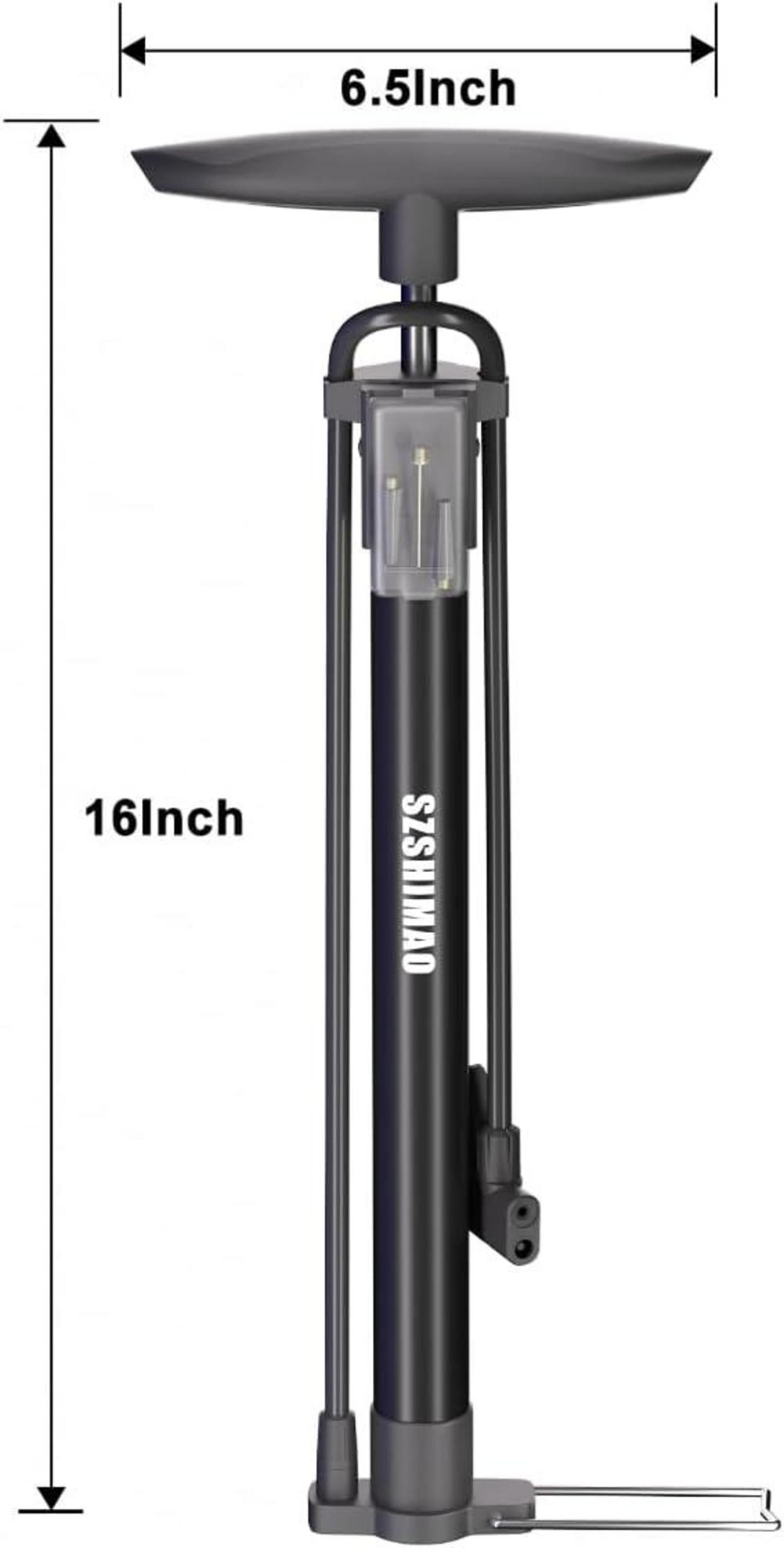 Standluftpumpe mit 160 PSI Hochdruck für Fahrradreifen und