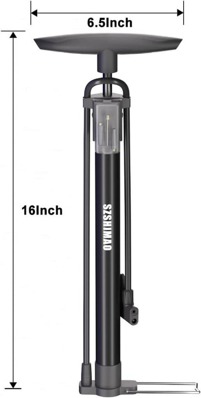 Standluftpumpe mit 160 PSI Hochdruck für Fahrradreifen und
