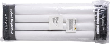 RUSPEPA Weihnachtsgeschenkpapierrolle Schwarz-goldenes Foliendesign 4 Rollen