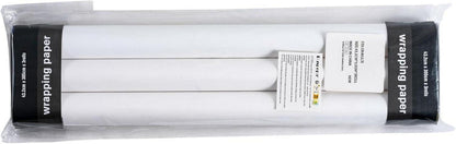 Kraft-Weihnachtsgeschenkpapierrolle - 3 Rollen - 43,2x305cm - Weihnachtsblätter Merry Christmas - Schriftzug-Weihnachtskollektion