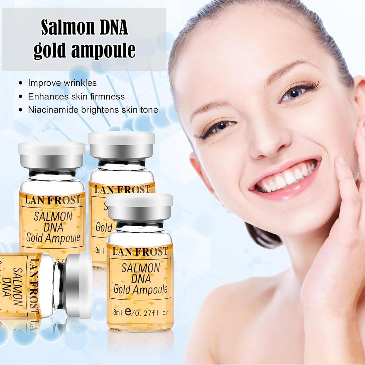 Gesichts-Serum Kit mit Hyaluronsäure & Lachs-DNA (12x8ml)