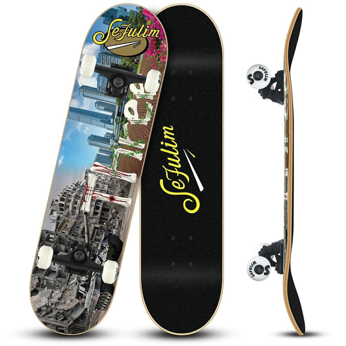 31 x 8 Zoll Skateboard – 7-lagig, Double Kick, für Anfänger