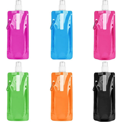 Faltbare Wasserflaschen 500ML BPA-frei Outdoor Sport 6 Stück