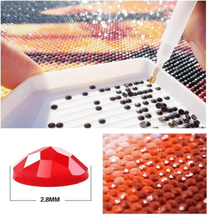 5D Diamant Malerei Tiger Brüllen Groß Set 180x70 cm DIY Wanddeko