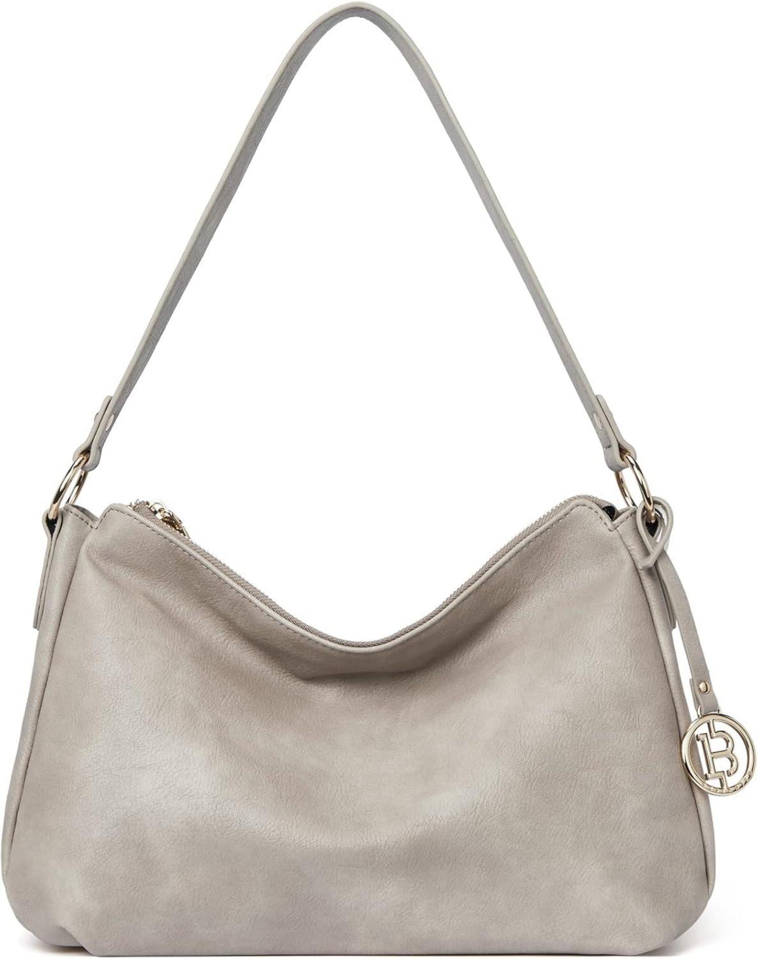 Schultertasche Damen PU Leder Hobo Handtasche Mittelgroß Henkeltasche