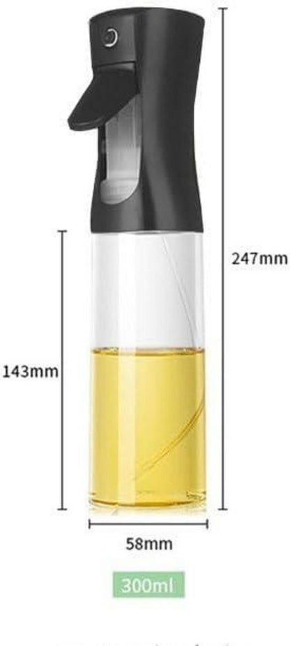 Öl Sprüher Glas 300 ml - Sprühflasche Zerstäuber Salat BBQ