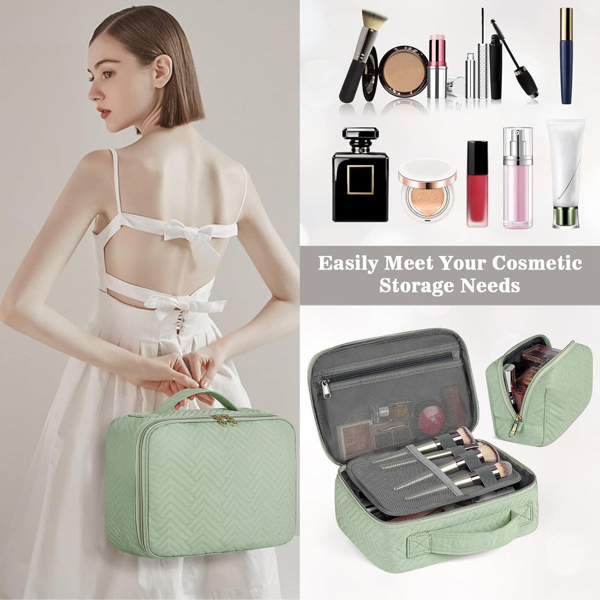 IGOLUMON Kosmetiktasche Aufhängbar wasserdicht Damen Makeup