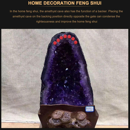 Große Amethyst-Geode Naturkristall-Cluster Reiki-Heilsteine