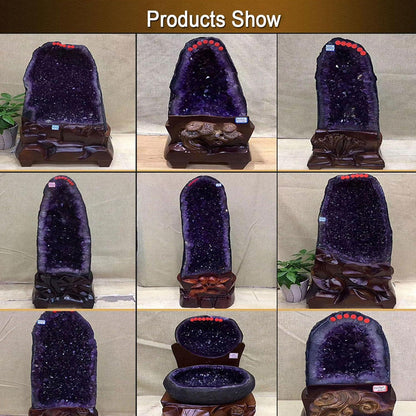 Große Amethyst-Geode Cluster für Reiki & Chakra-Heilung