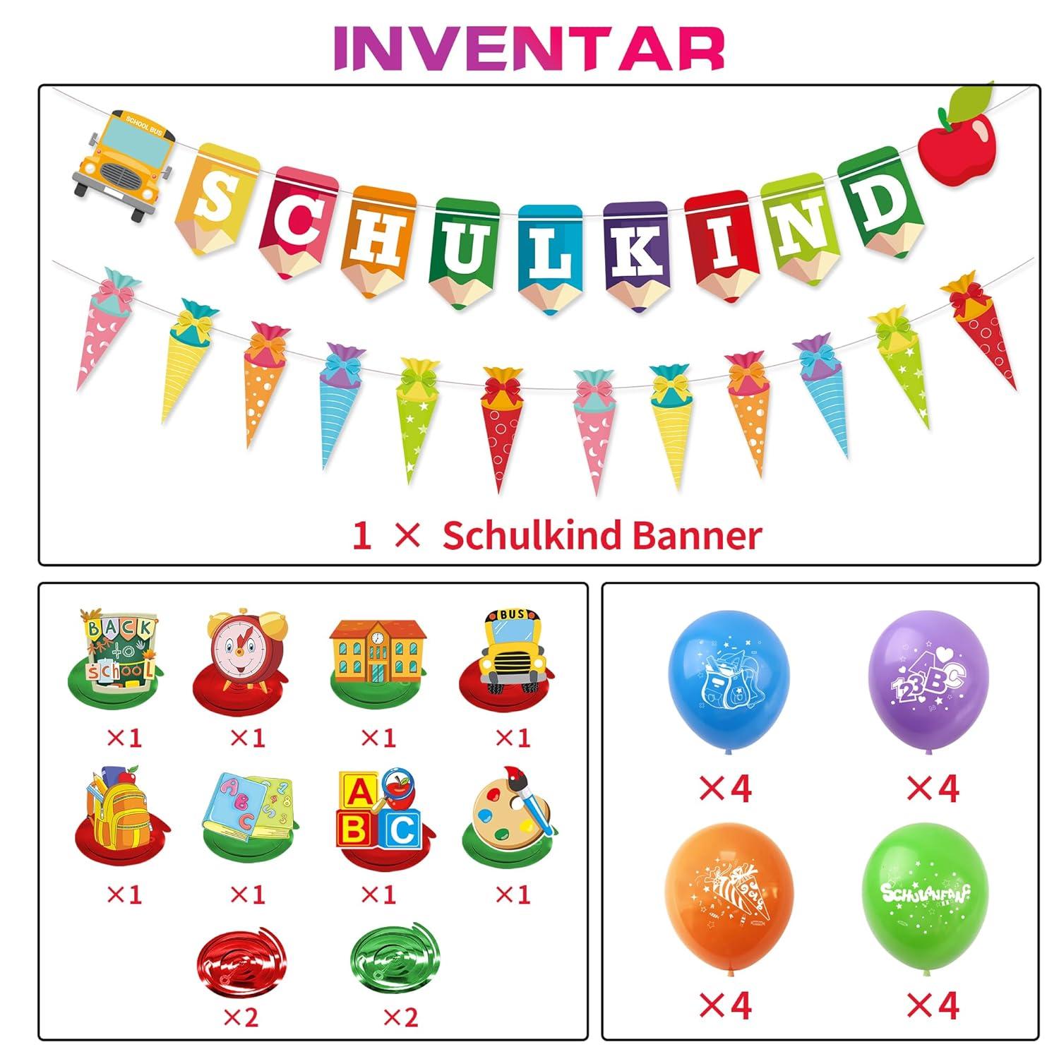 Schulanfang Deko Mädchen Junge Einschulung Geschenk