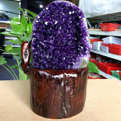 Amethyst Cluster Exemplarstein für Heimdekoration, 4.4lbs