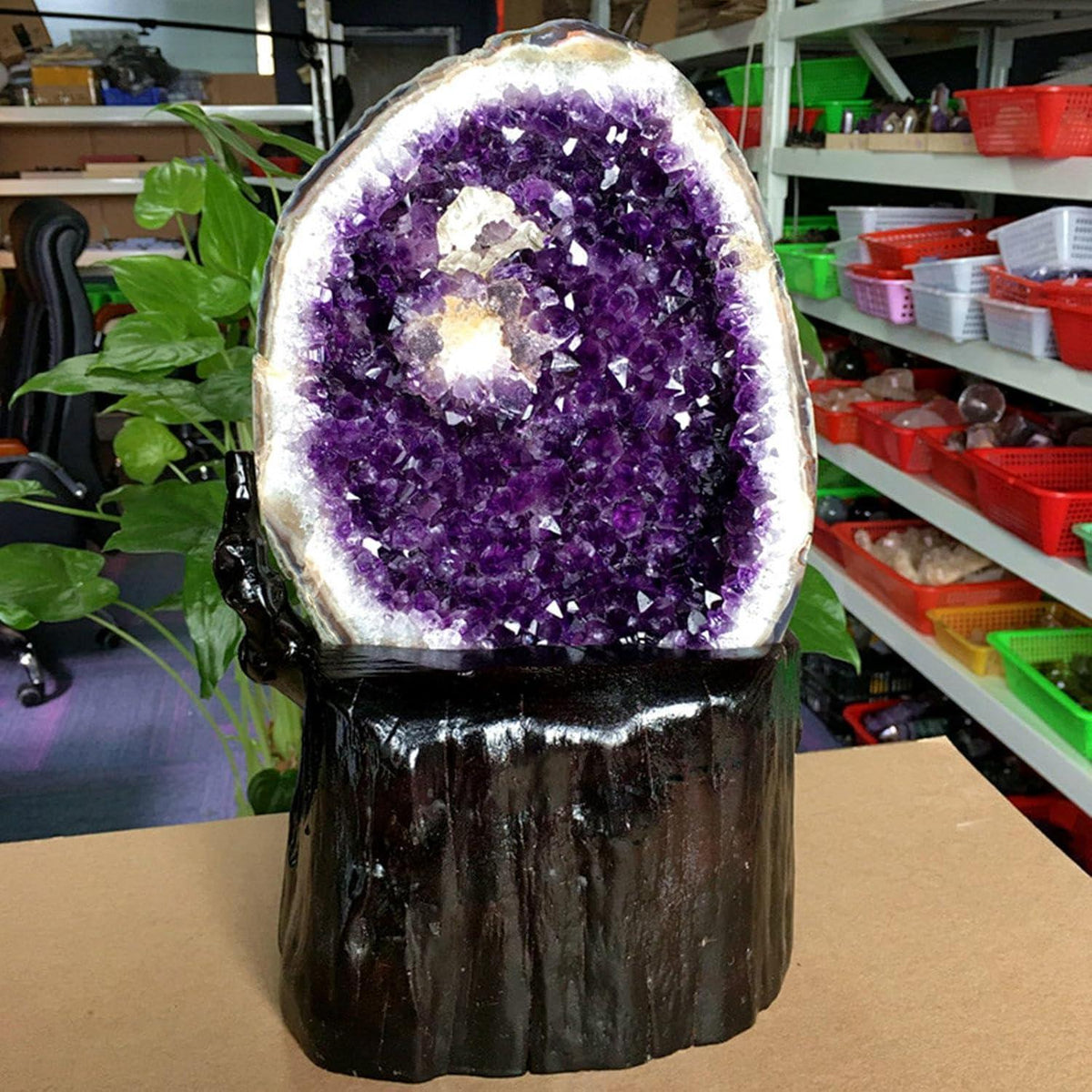 Amethyst Cluster Exemplarstein für Heimdekoration, 4.4lbs