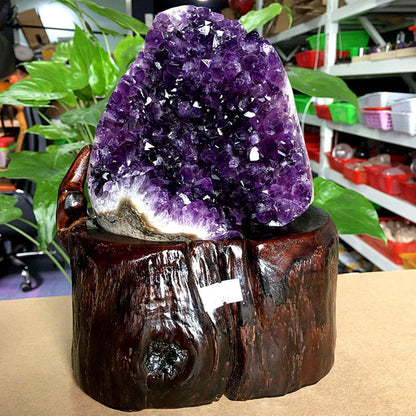 Amethyst Cluster Exemplarstein für Heimdekoration, 4.4lbs