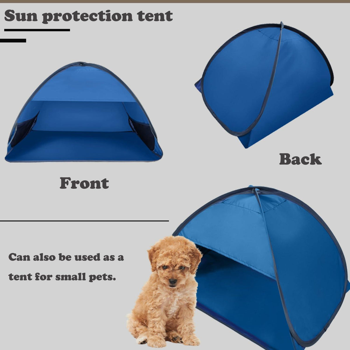 Pop-Up-Zelt Strand Sonnenschutz Mini Sonnenschirm für Outdoor