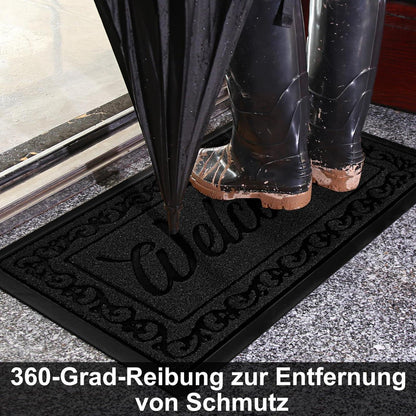Fußmatte Outdoor rutschfest, 75x43 cm, Waschbar & Schmutzfang