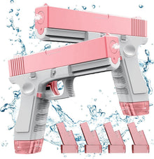 Wasserpistole Spielzeug Kinder 2er Set Rosa mit Ersatzclip