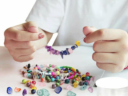 DIY Multicolor Kristall Perlen Set 400 Stück 5-8mm Armband Halskette Ohrring Schmuck Making Kit