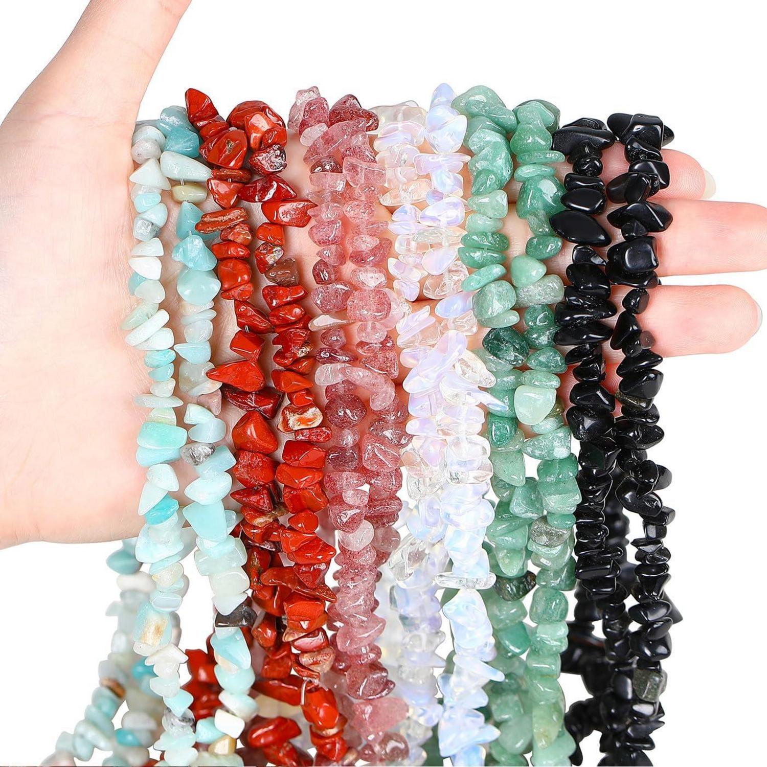 400 Stück Kristall Perlen 5-8mm DIY Schmuck Crafting Kit