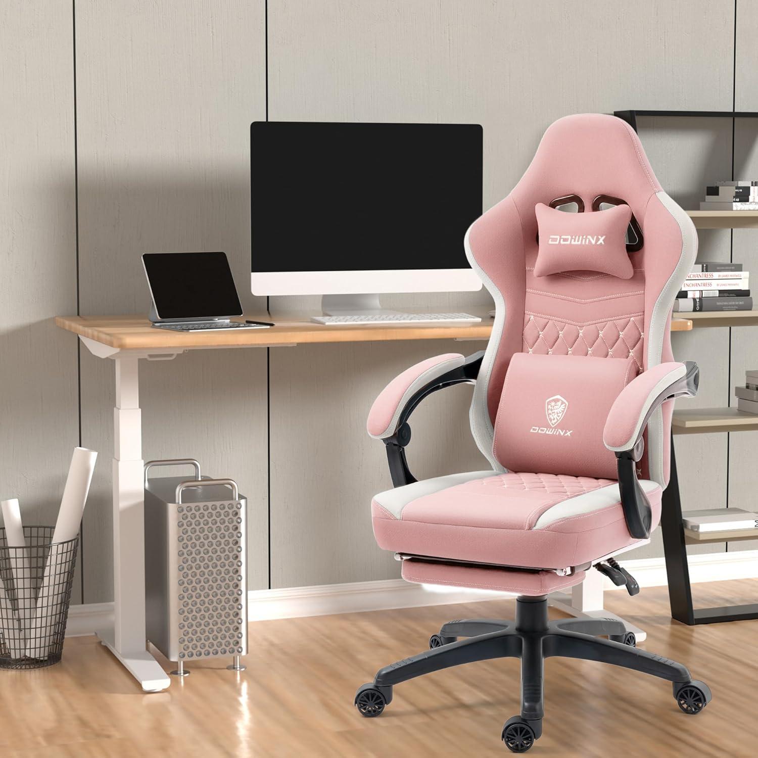 Gaming Stuhl mit Massage, Fußstütze, Ergonomisch, 150 kg