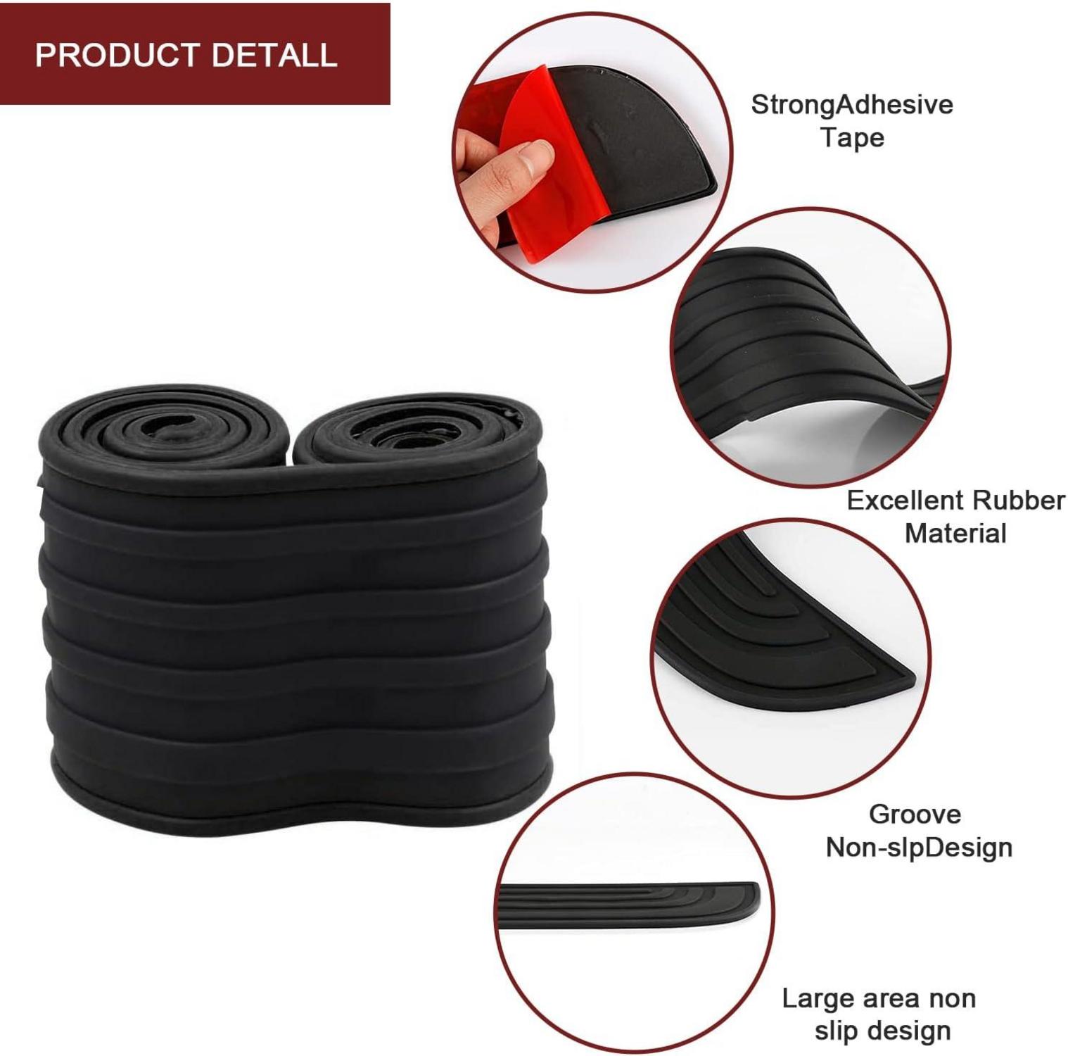 Stoßstangenschutz Gummi Autozubehör Schwarz 90CM*7CM