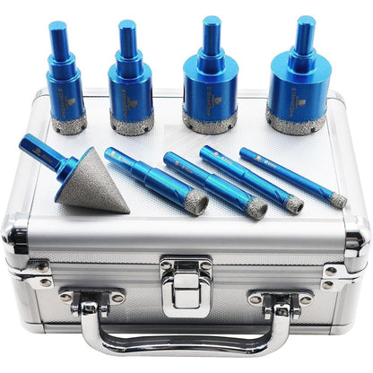 Diamant-Bohrer-Set für Fliesen & Stein 9-teilig