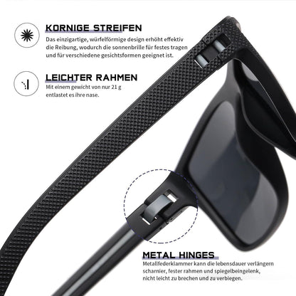 Polarisierte Sonnenbrille UV400 Schutz Retro Vintage Outdoor Sportbrille